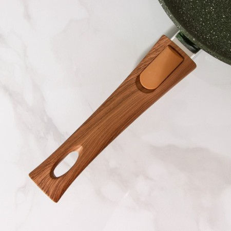 Forest frying pan "Forest", d = 24 cm, glass cover, removable handle, anti -stick coating-3