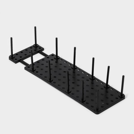 Organizer for boxes with size adjustment, 45 × 15 × 10 cm, black color-4