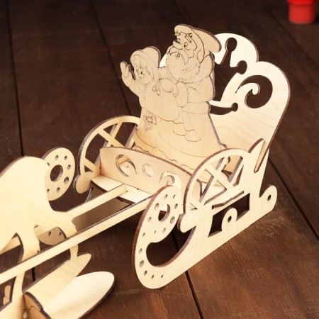 Harvesting for creativity "Santa Claus in a sleigh"-4