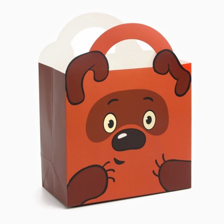 Gift package with packaging paper, 22x22x12 cm, Winnie-Pooh-3