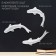 Wall decoration, gypsum panel "Wave", 3 pcs