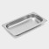 Gastrootiness 1/3 of stainless steel, 40 mm, 32.7 × 17.6 × 4 cm, thickness 0.8 mm