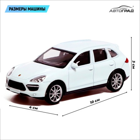 Metal machine Porsche Cayenne Turbo, 1:43, white color-1