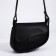 Women's bag made of artificial leather, 20x16x8.5 cm, black color