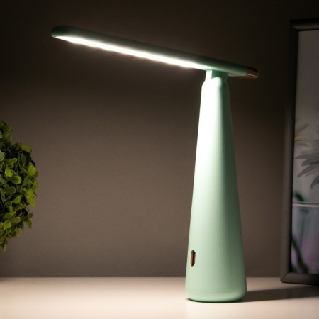 Table lamp "Strike" LED 3 modes 1.5W USB green 6.8x6.8x28.5 cm Risalux-4