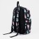 Youth backpack made of textiles, external pocket, black color