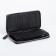Male purse on lightning for Textura bills, for cards, for coins, black color