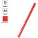 Springs Plastic D = 16 mm OfficeSpace, Red, 100pcs.