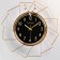 Watching clock, series: interior, "deer", smooth move, 49 x 49 cm, d-26 cm