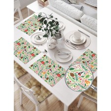 A set of napkins for setting the Christmas mood table, rectangular, size 32x46 cm, 4 pcs