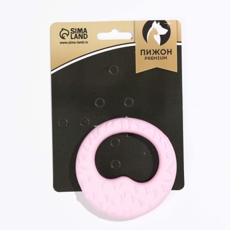 The toy floating for dogs "link" Pizhon Premium, foamed TPR, 8 cm, pink-2