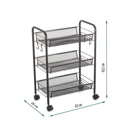 The bookcase on the wheels Unistor Captain, 3-tier-1