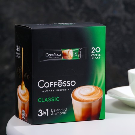 Coffesso coffee drink "Soluble Classic 3B1", 15g