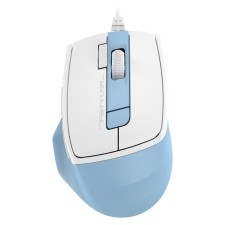 Мышь A4Tech Fstyler FM45S Air голубой/белый оптическая (2400dpi) silent USB (7but)