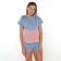 The set "Dawn" is female (T -shirt, shorts) Blue color, size 46