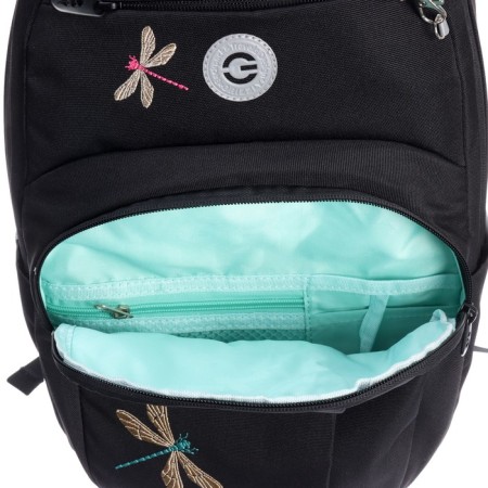 Youth backpack 43 x 27.5 x 16 cm, Grizzly, ergonomic back, laptop compartment, black-11