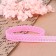 Capricon lace, 12 mm × 10 ± 1 m, pink color