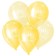 Shar Latex 12 "Happy Birthday", transparent, set 25 pcs., Yellow color