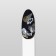 Nail stickers "leaflets", metallized, white/golden color