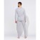 Male thermal underwear (jumper, trousers) minku, color light gray melange, size 54