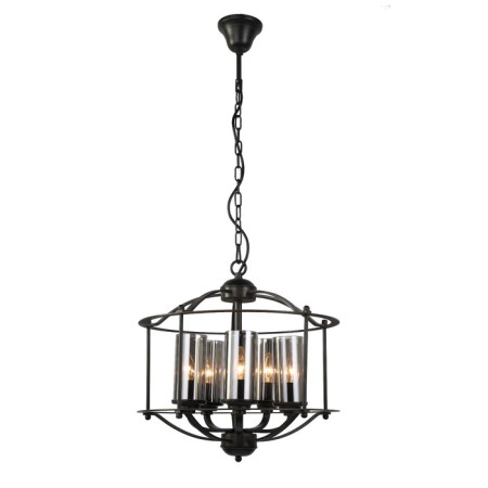 Chandelier Opiter 5x40W E14, black 45x45x44 cm-1