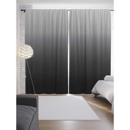 Photostes "Gray gradient", Saten, size 145x265 cm, 2 pcs