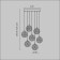 Suspension lamp Maytoni Mod254PL-07BS, G4, 7x28 W, 3210 mm, brass