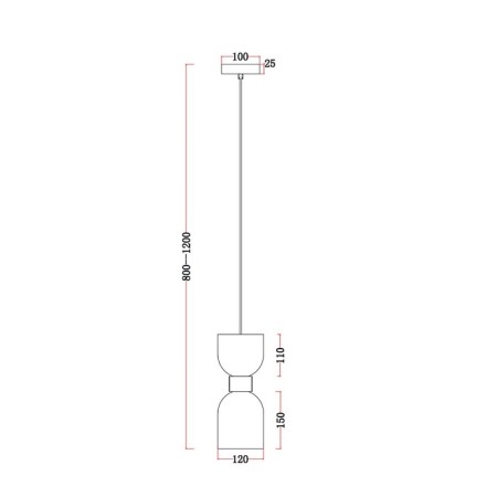 Suspended lamp Freya Fr5203PL-01BS Savia, 120x120x1200 mm, E27, 1x60W, brass color-10