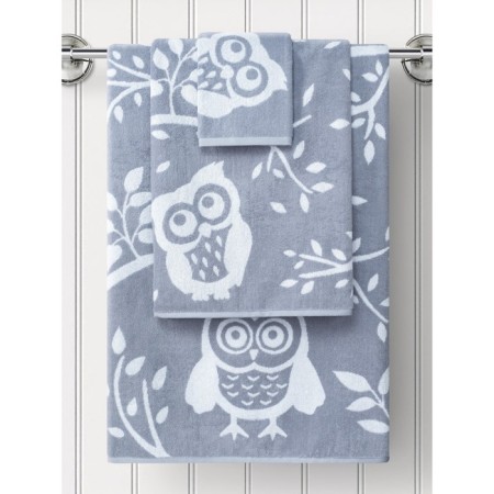 Trush Tensor Guten Morgen OWL, 450 g, size 50x90 cm, color gray color-1