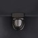 Bag -4 × 3 cm fastener, black nickel color