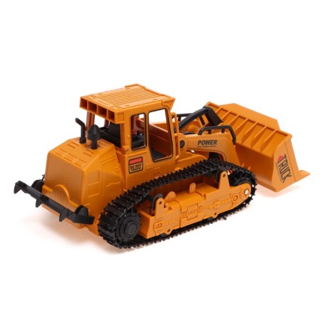 Radio -controlled bulldozer "Stroykhnika", a movable bucket, works from the battery-2