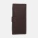 Male purse for magnet, department for maps, for bills, brown color