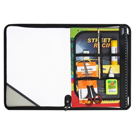 Labor folder A4, 325 x 230 x 25 mm, lightning around, folding bar, plastic, PTR-1 "car", with a filling of 10 items-2