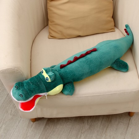 Soft toy "crocodile", 80 cm, dark green color-3