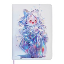 Notebook Gift Book 96l, line, color cut, PVC anime PVC cover (17.7x12.4cm)