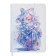 Notebook Gift Book 96l, line, color cut, PVC anime PVC cover (17.7x12.4cm)