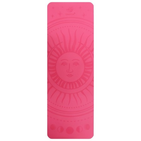 Joga mat, 183x61x0.6 cm, pink color-14