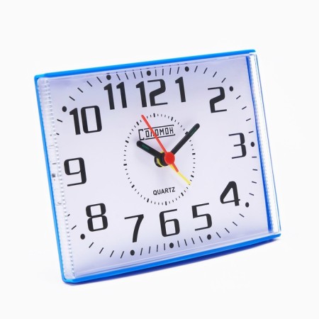 Table alarm clock "Solomon", 14 x 10 cm, blue-1