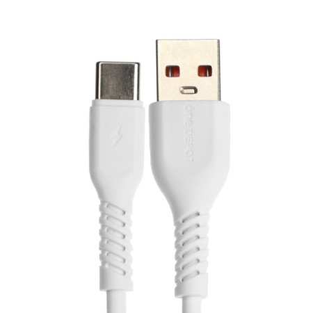 ONE Depot S08WT, Type -C - USB, 2.4 A, 1 m, white cable-1