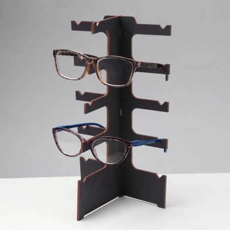 Eco -point stand “Eco” 5 seats, 14.5 × 12 × 28cm, plywood, dark color-1