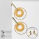 Earrings Assorted "deja vu", yellow color in gold
