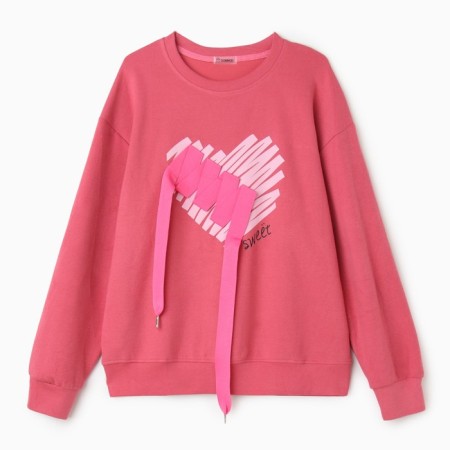 Female sweatshirt, lingonberry color, size 44-48-1