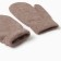 Baby mittens minku, brown color, 18 cm