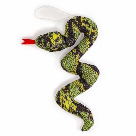 Soft toy "snake" on a suspension, 16 cm, dark green color-2