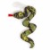 Soft toy "snake" on a suspension, 16 cm, dark green color