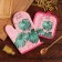 Kitchen set 2 objects of the “tropical” color color pink pink 17x17 cm, mittens 25x16 cm, 100% p/e