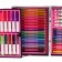 Set for drawing, in a suitcase, pink