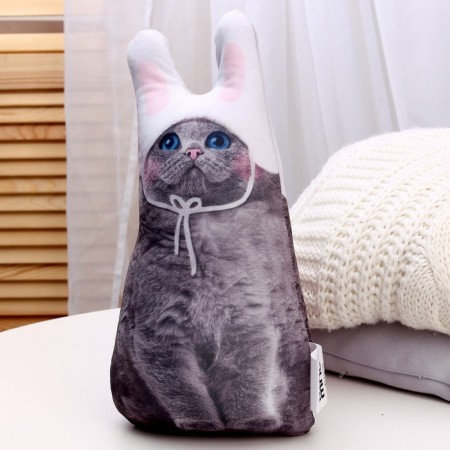 Antistress toy "Gray cat in a hat"-2