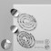 Earrings Metal "Gate" two ovals, color silver
