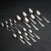 A set of cutlery "Troika", 30 items, art painting, decorative box